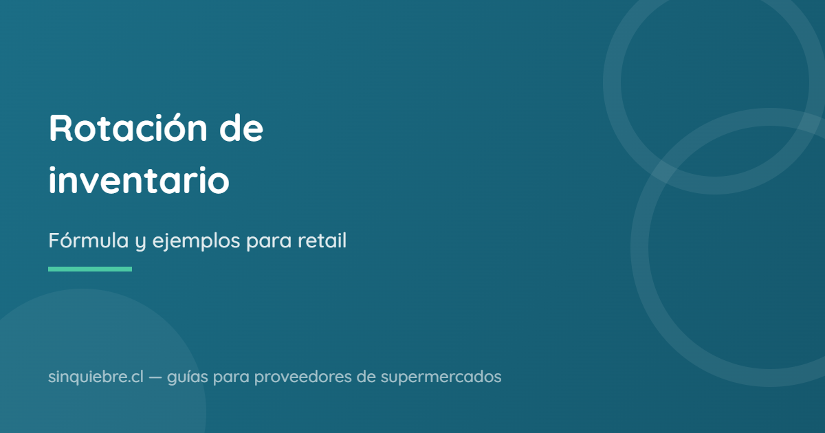 Rotación de inventario: fórmula y ejemplos para retail